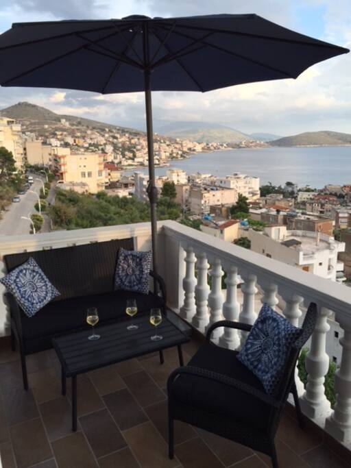 Big balcony.