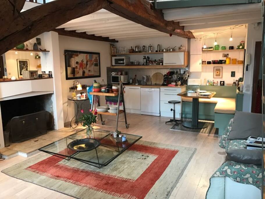 Espace salon - cuisine