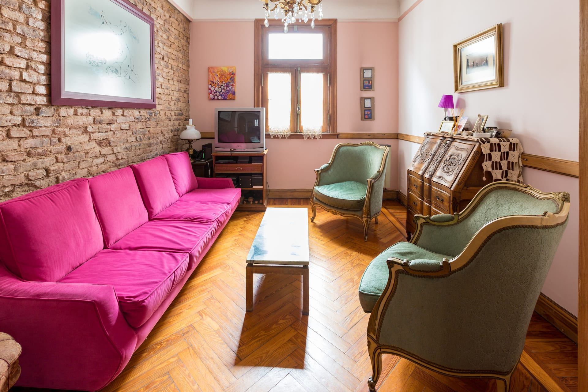 Apartamento de 1 quarto para compartilhamento em Almagro