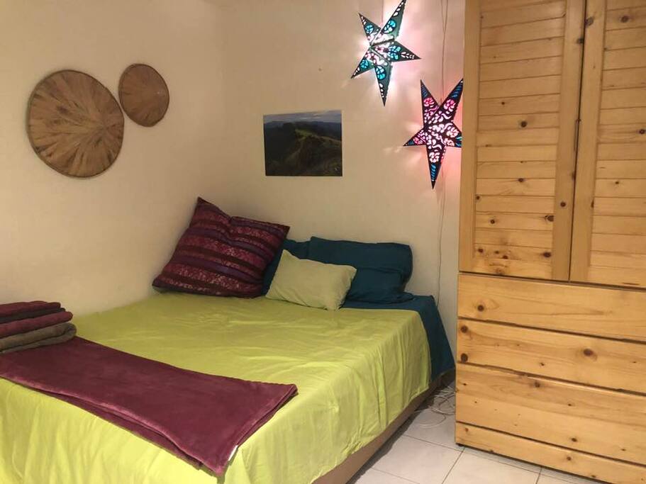 1 double bed