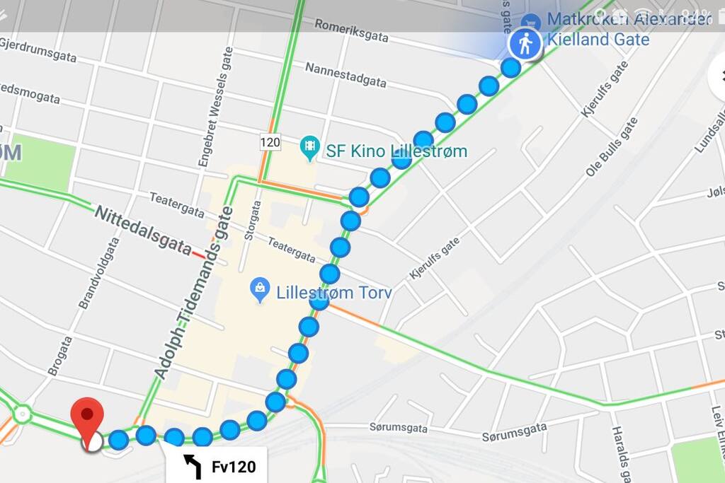 14 minutes to walk from train or bus station