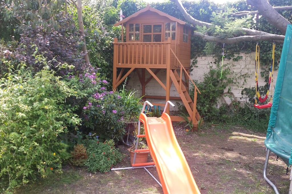 Playhouse and trampoline etc for children...