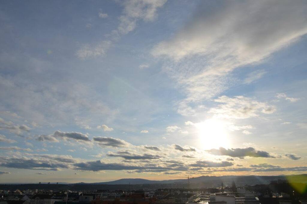 most amazing sunsets on the rooftop terace