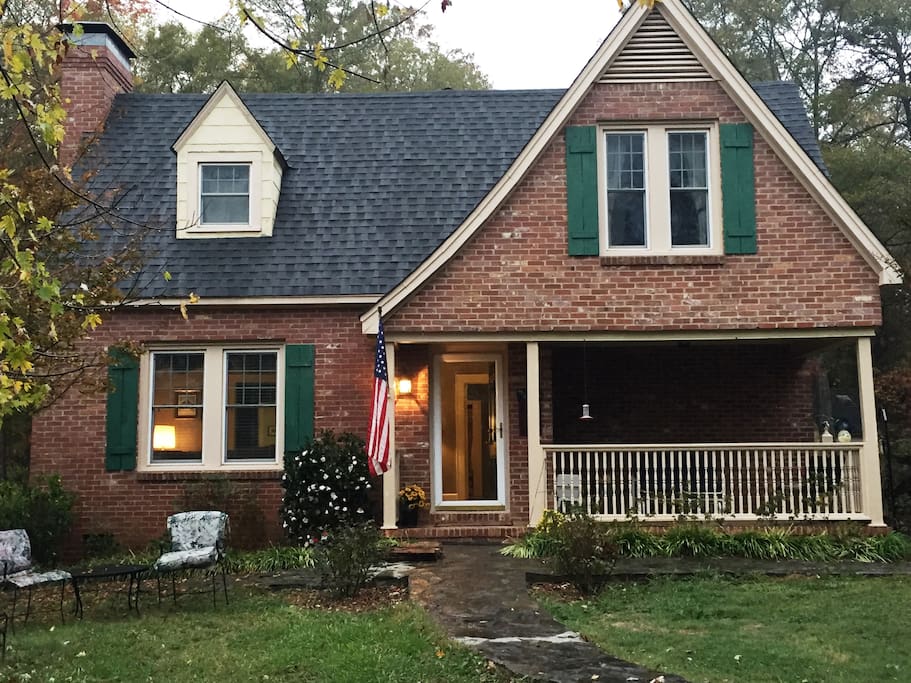 Front Porch and entrance to guests quarters.