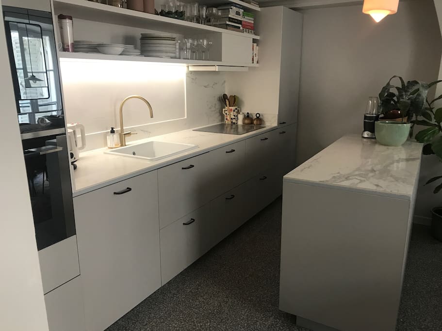 The kitchen is new.
