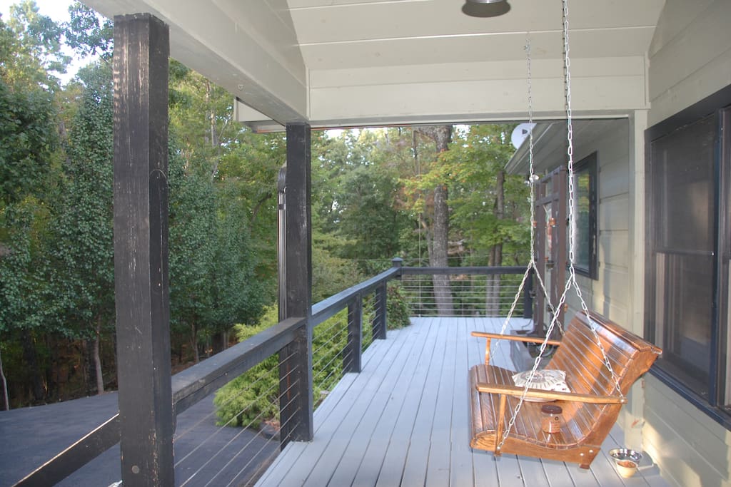 360 degree wrap-around porch offers space on the outside of the house too.