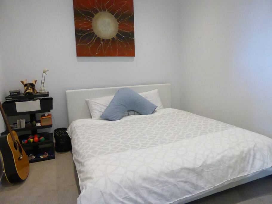 King size bed with built in wardrobe