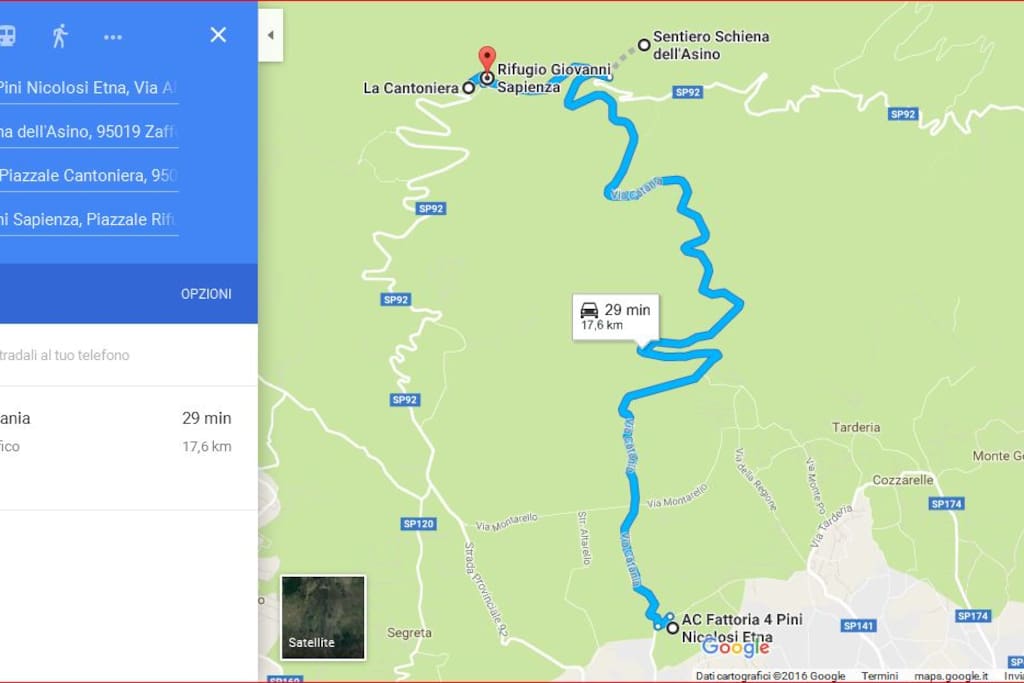 To: Alberto's House
From:
Rifugio Sapienza
Schiena dell' Asino