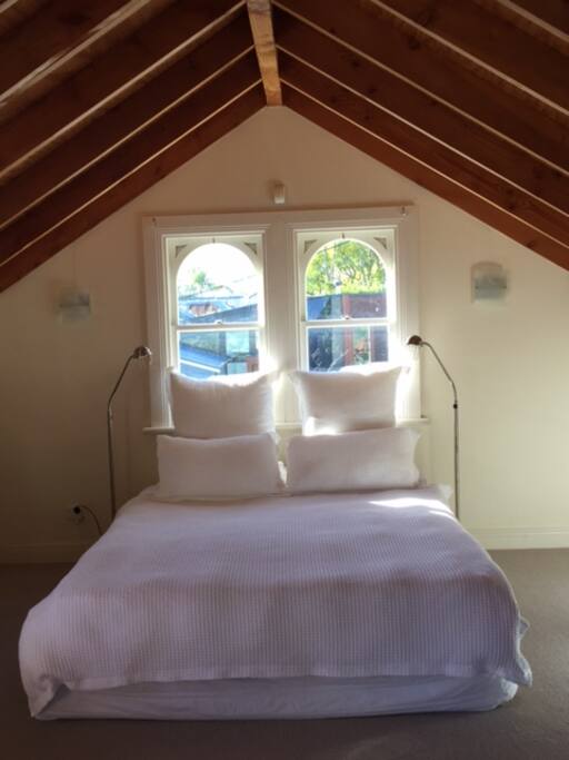King sized bed plus a sofa bed