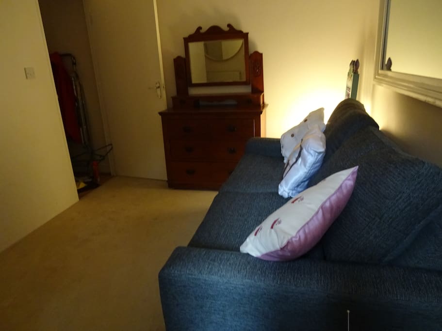 The sofa bed is excellent and folds to give space to sit and chat after a long day discovering London.