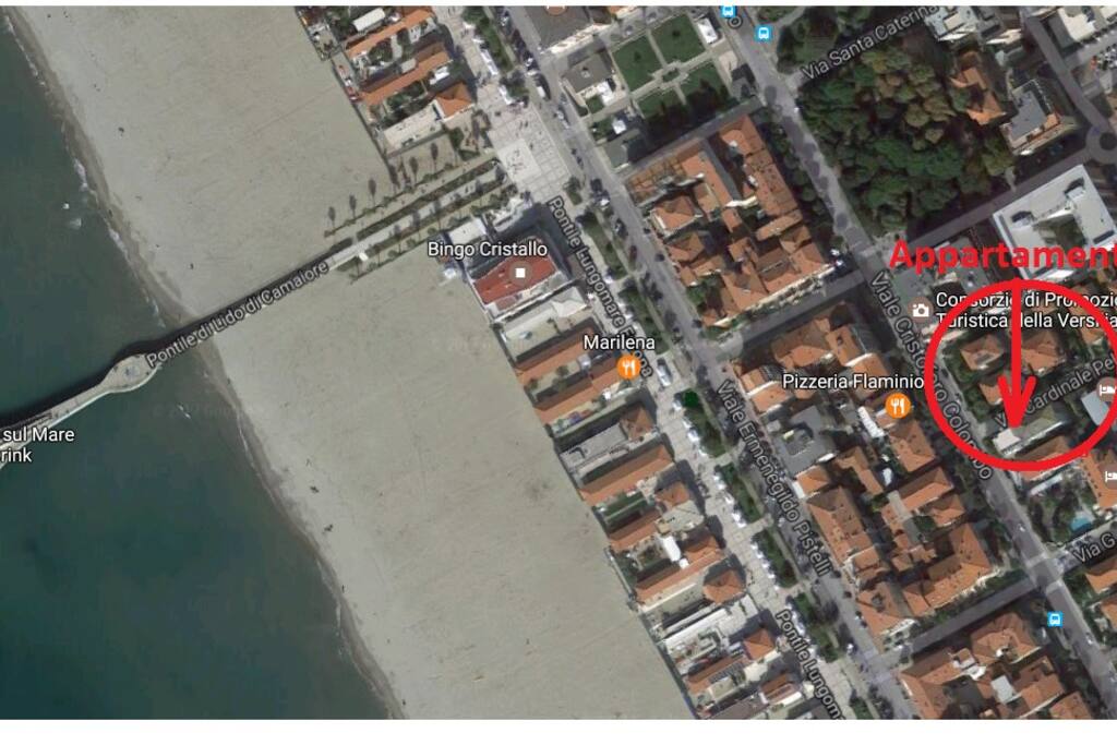 Panoramica con localizzazione appartamento