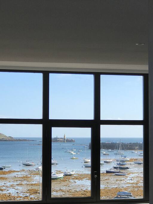 La vue à marée basse