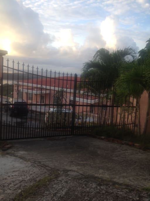 Gated Entrance to Villa Rosa