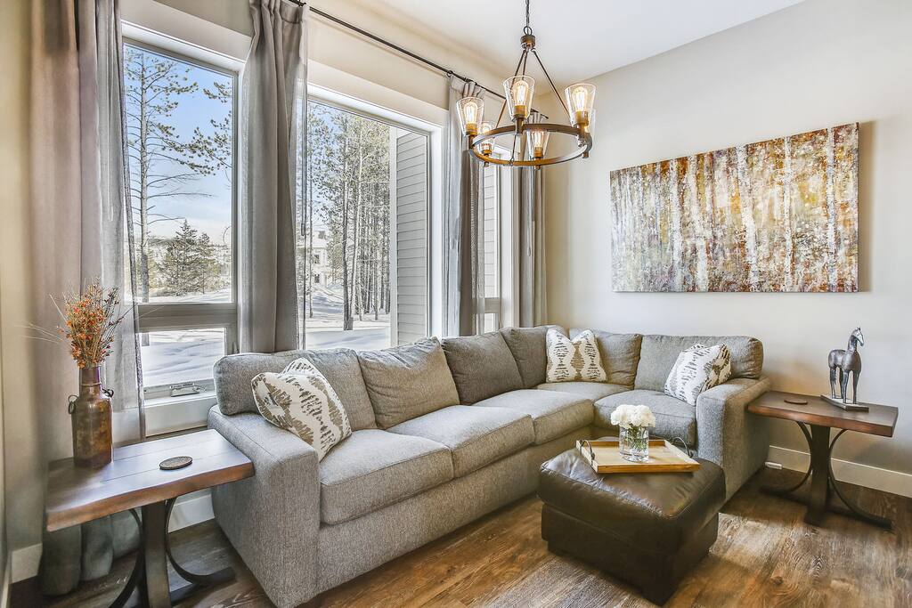 Beautiful second living room area with fantastic views.