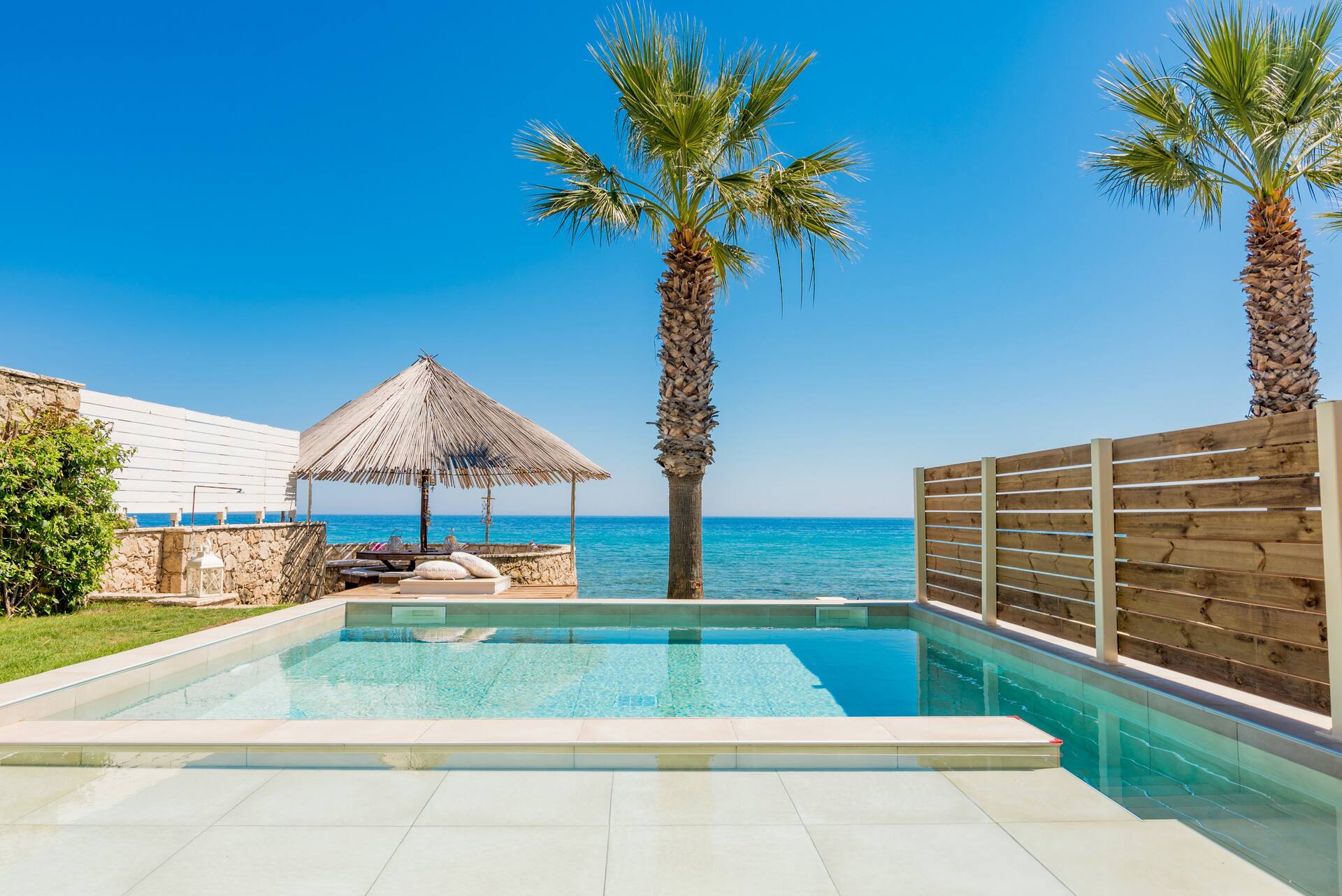 Uranus SeaFront Villa, with pool & beach access