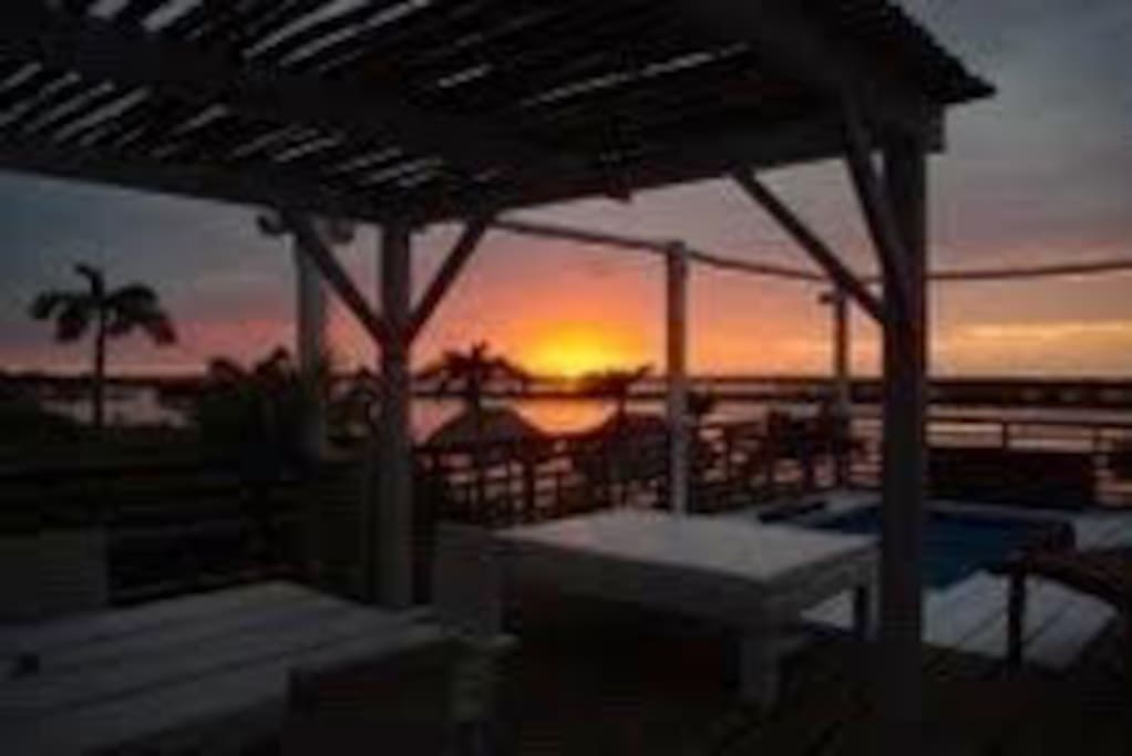 Best sunset view at BamBoo House