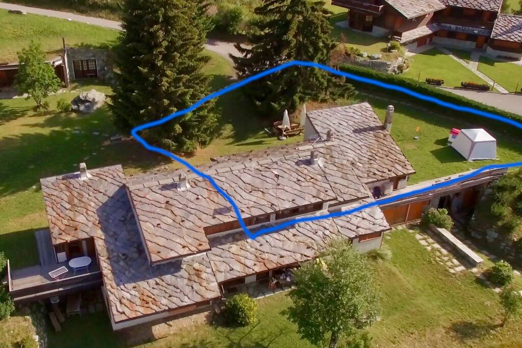 Aero view of the property
