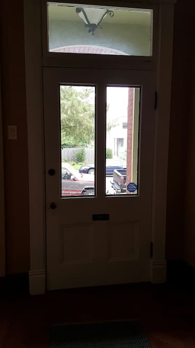 The front door.