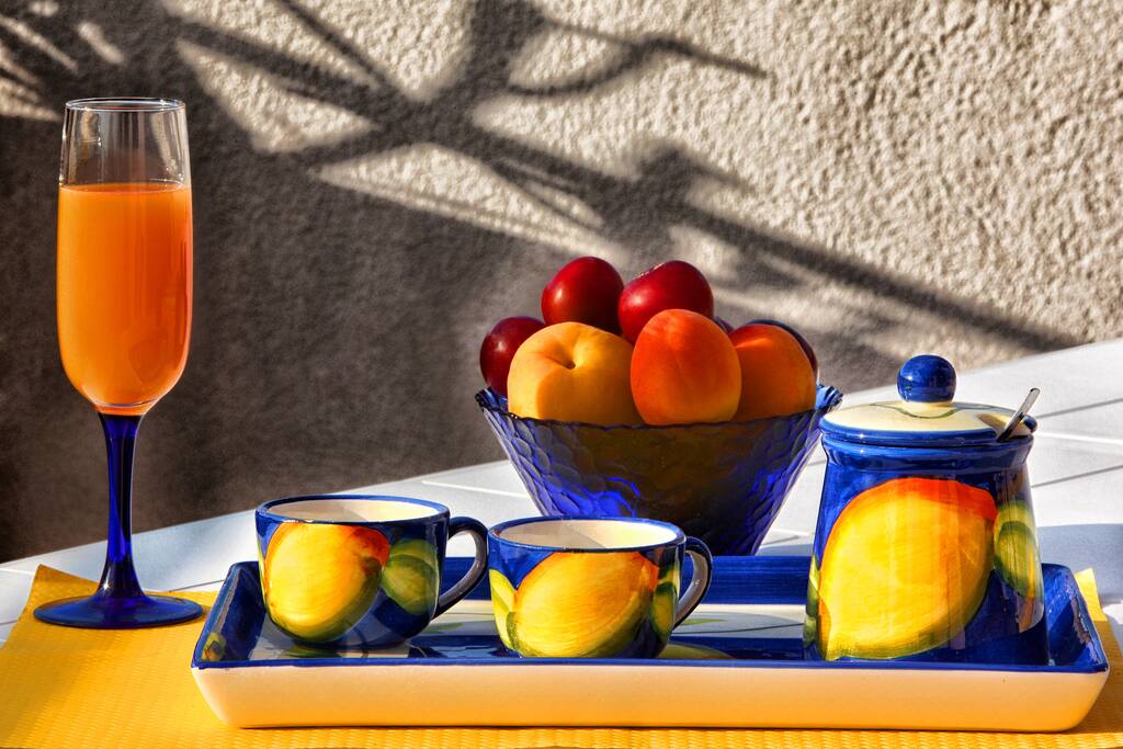colazione sul terrazzo