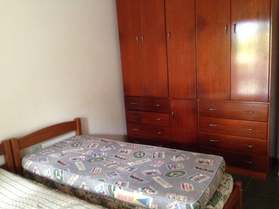 Vista de um dos quartos