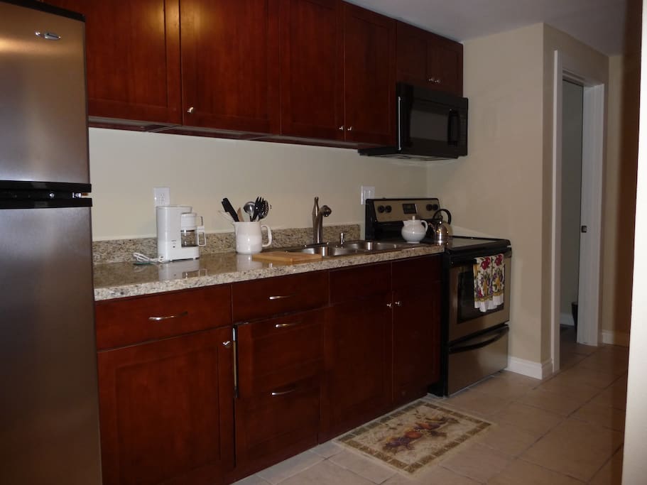 Kitchen with Granite Counter-tops