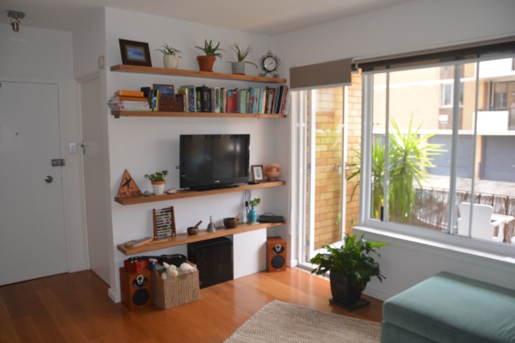 Living space flows to open verandah