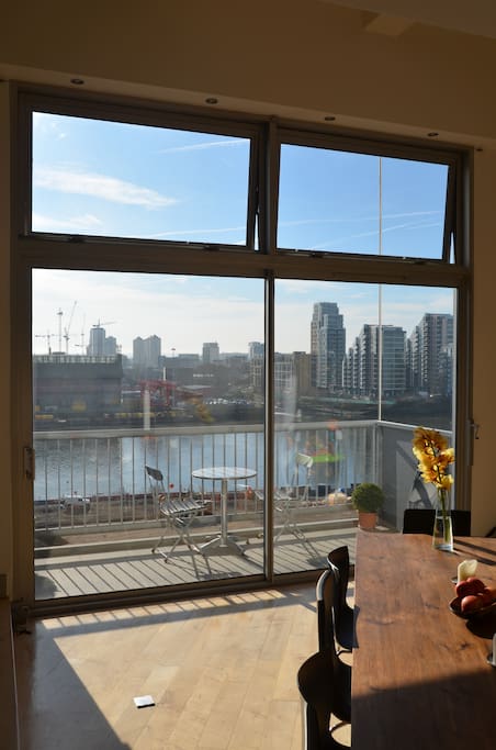 View from the dining room/living room