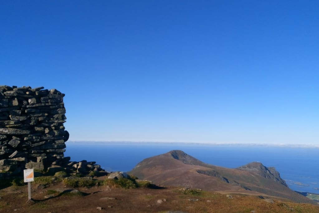 View from the tallest peak on the mountain behind the house.