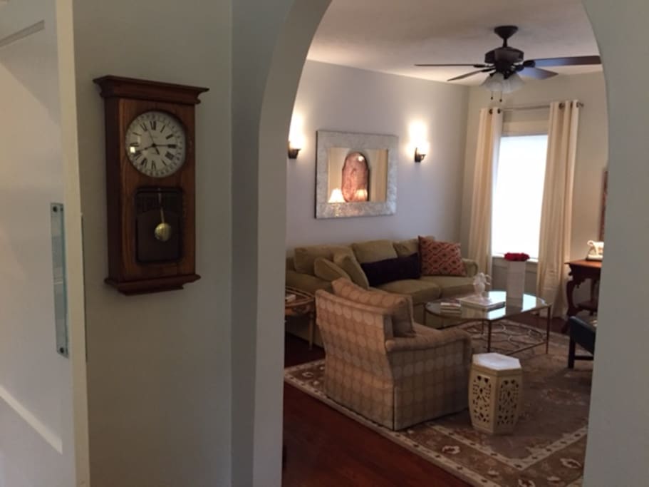 View living room from dining room.