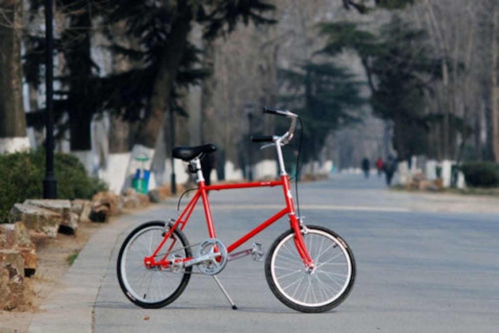 Compact fixie. Red.