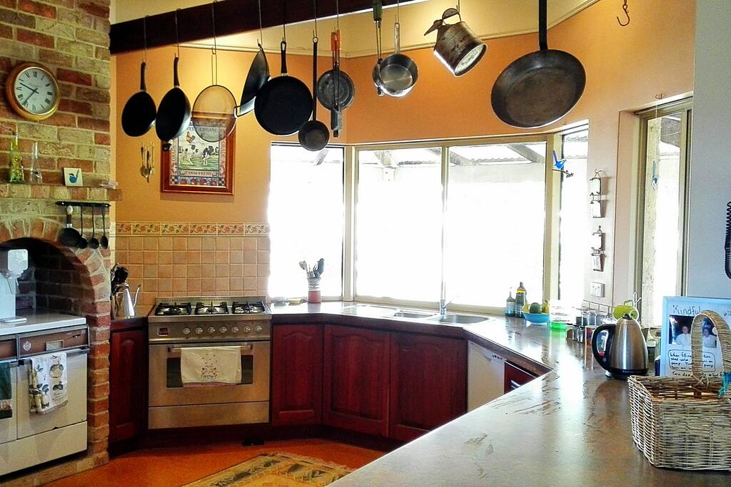 A spacious kitchen for cooking