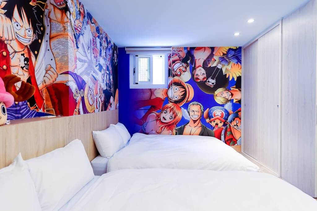 親子房(兩張雙人床可額外加3張單人床)
Family room (two double beds and extra three singles beds)