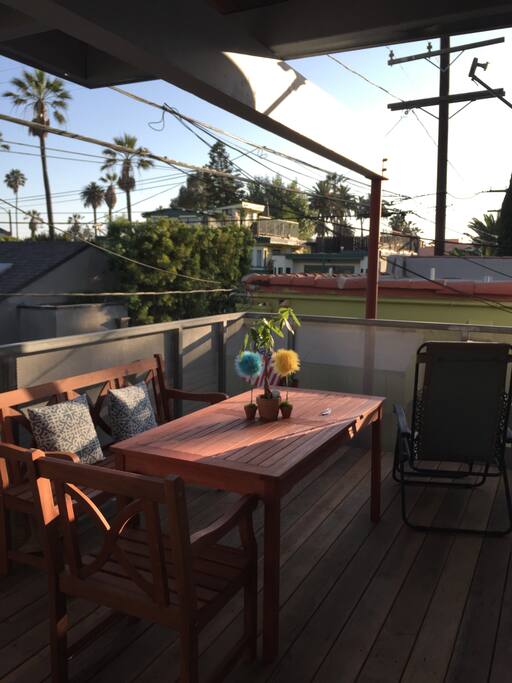Main Back Balcony is gigantic and sits above almost every building!