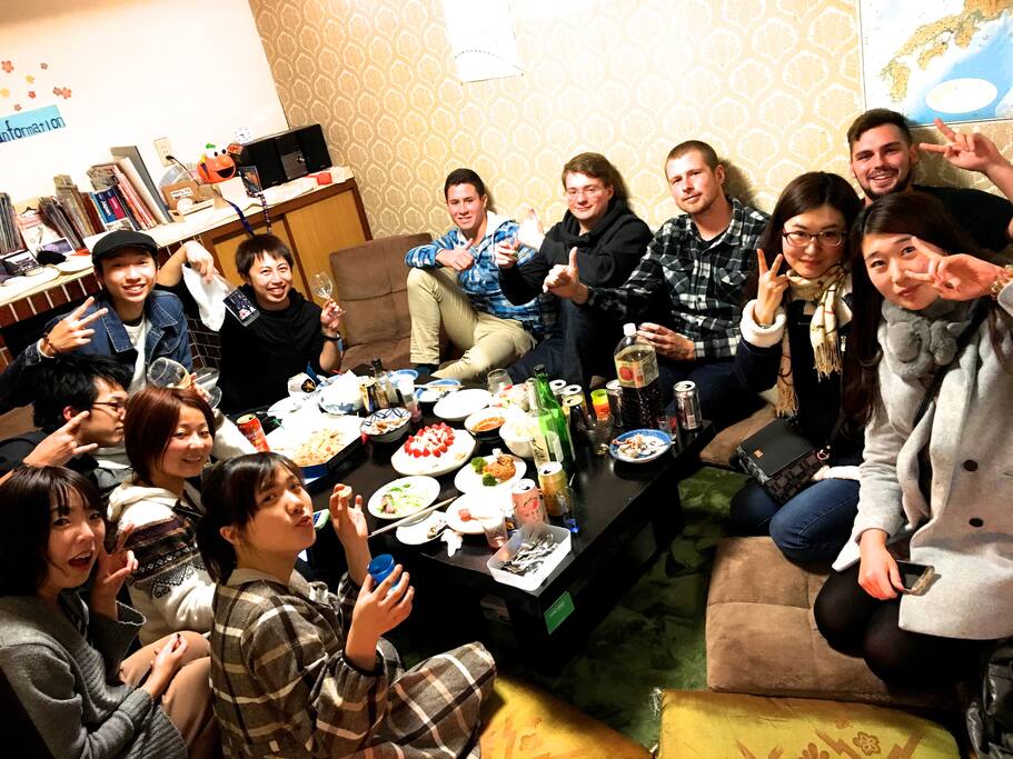 weekly party on wednesday. it's a great chance to meet a lot of people :)