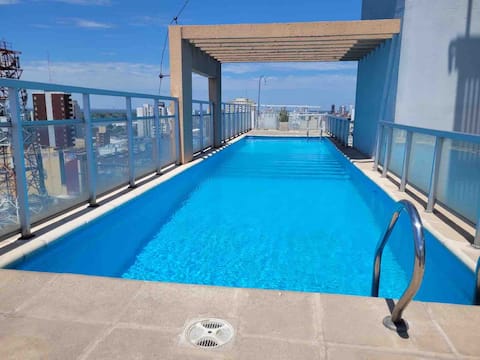 Top performing Airbnb: Temporary Rental StaFe Semb3 with pool and garage in Santa Fe