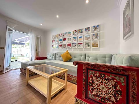 Top Airbnb: Bamboo house with terrace/city center in Tétouan