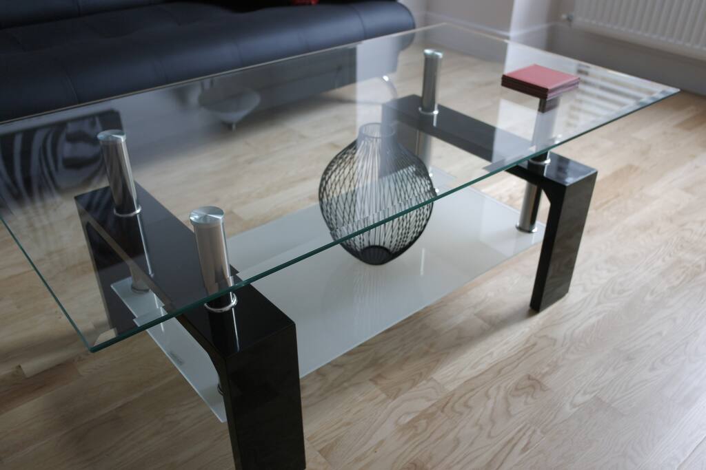 Modern furnishings.