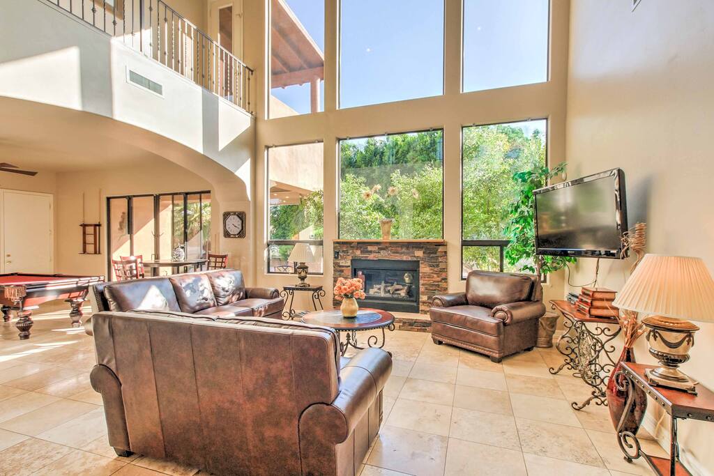 Natural light fills the house on sunny Arizona afternoons.