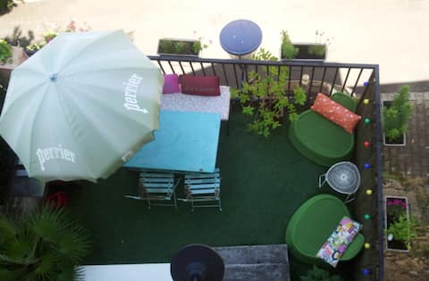 Maison de ville avec charme.