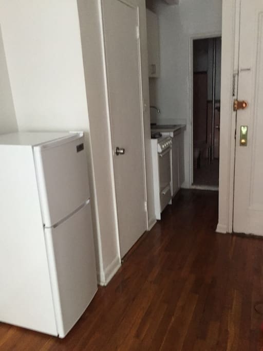 way to the kitchen and bathroom