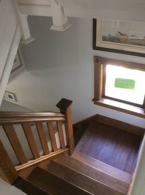 Stairway to front door