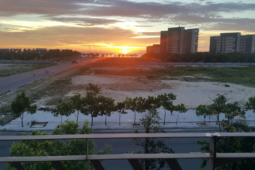 View from balcony of the house