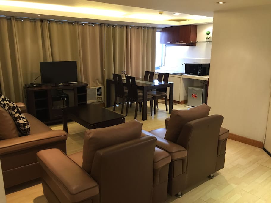 Spacious living area and dining area.