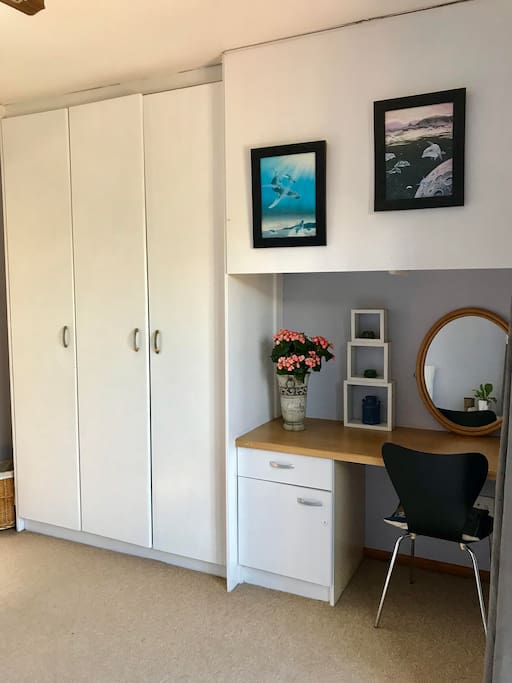 Cupboards with desk