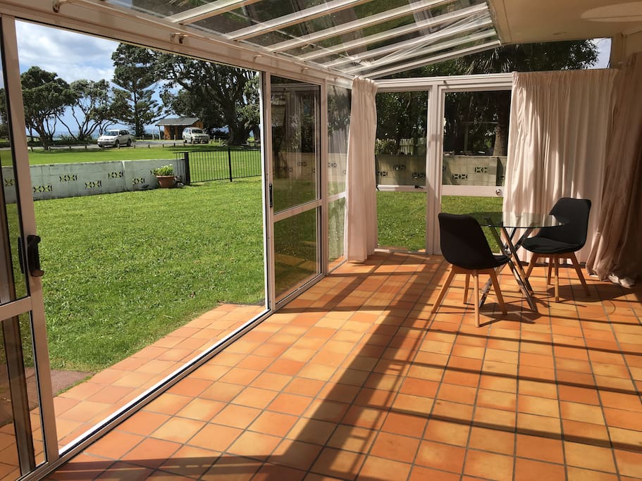 Lovely warm conservatory to have breakfast or a romantic dinner.