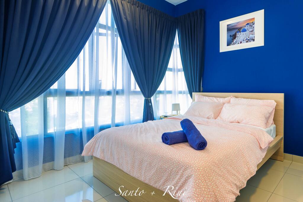 Master bedroom, attached with bathroom