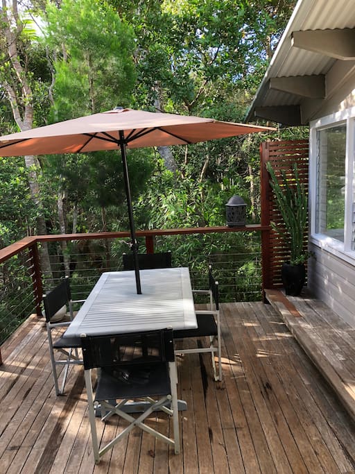 Private forest deck