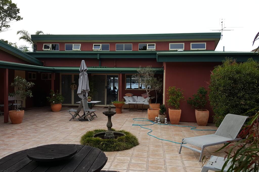 Tidy and clean shared courtyard