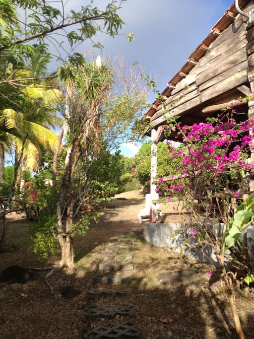 entrée du bungalow
