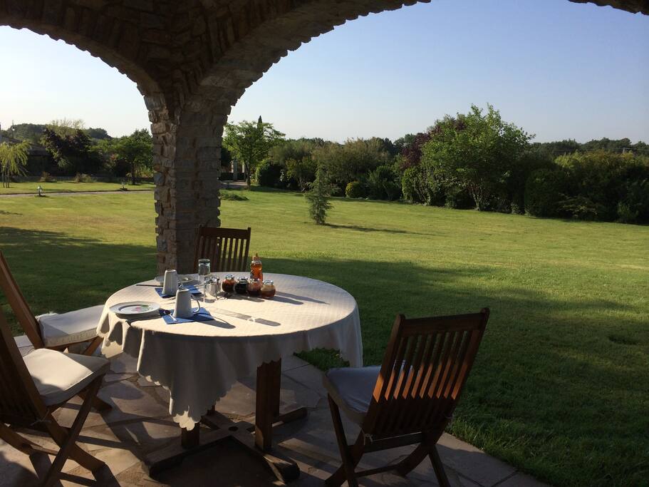 terrasse suite jardin